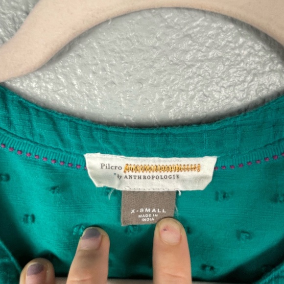 Anthropologie Pilcro The Mila Draped Down Down Long Sleeve Peasant Top Sz XS - Picture 5 of 9